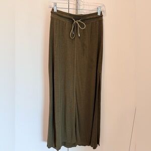 ATM Anthony Thomas Melillo /Olive Drawcord Maxi Skirt / Size XS